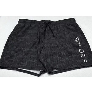 Spyder Swim Shorts Large Gray Surf Sand Sun UV Protection Drawstring Trunks
